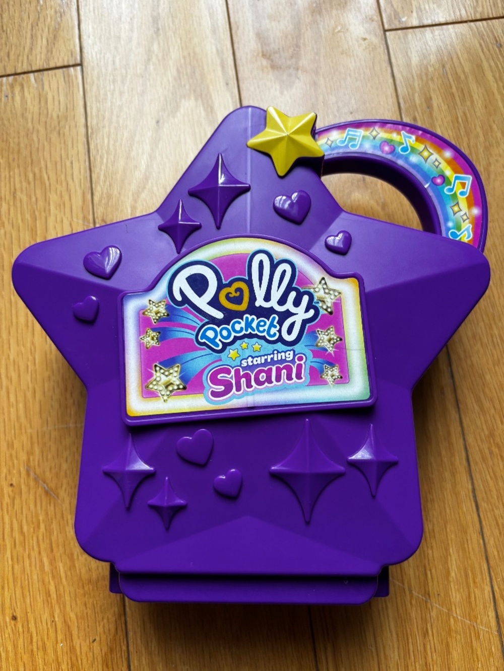 Vintage Mattel Polly Pocket Starring Shani Talent Show Compact Playset - Purple